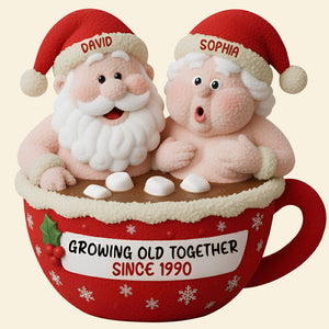 Funny Old Couple Pillow - Personalized Gifts For Couple Christmas Pillow 04OHTN111125-Homacus