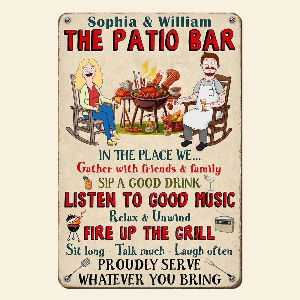 Funny Couple Metal Sign - Personalized Gifts 05xqqn110225pa-Homacus