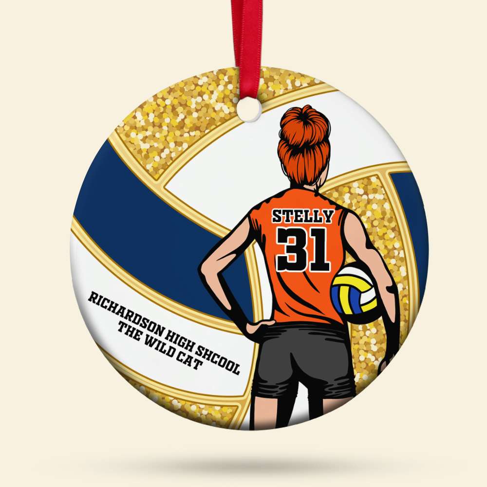 Personalized Gifts For Volleyball Players Ceramic Ornament 03ACDT111024TM-Homacus
