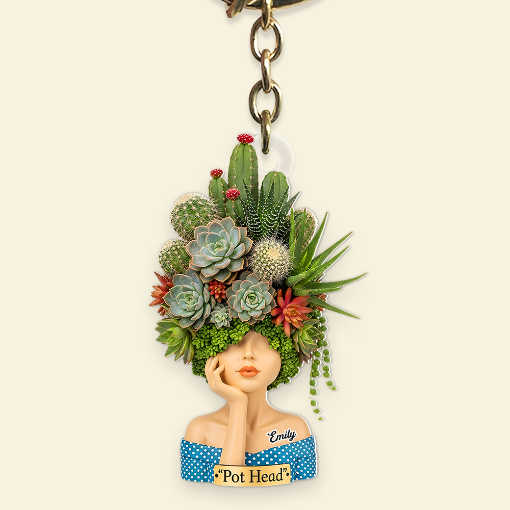 Pot Head Succulent & Cactus Girl - Personalized Gifts For Gardening Girl 01qhpu040625-Homacus