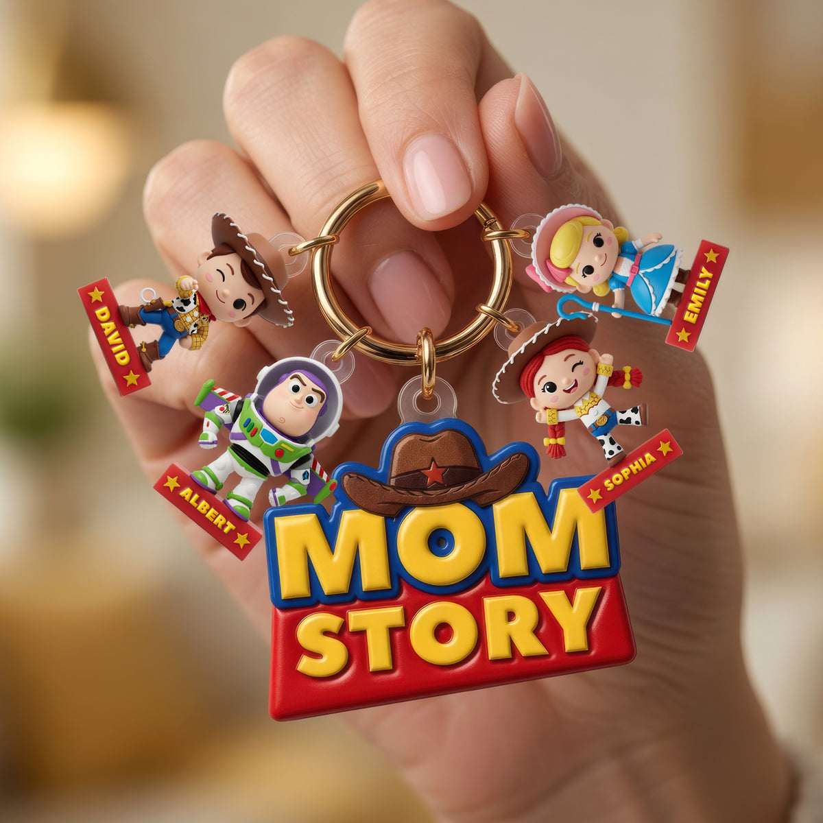 Lovely Characters Acrylic Tag Keychain - Personalized Gifts For Moms 021tyqn230426-Homacus