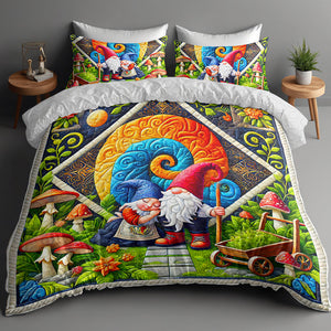 Personalized Gifts For Gnome Couple Quilt Bedding Set Special Line 07ohqn210125-Homacus
