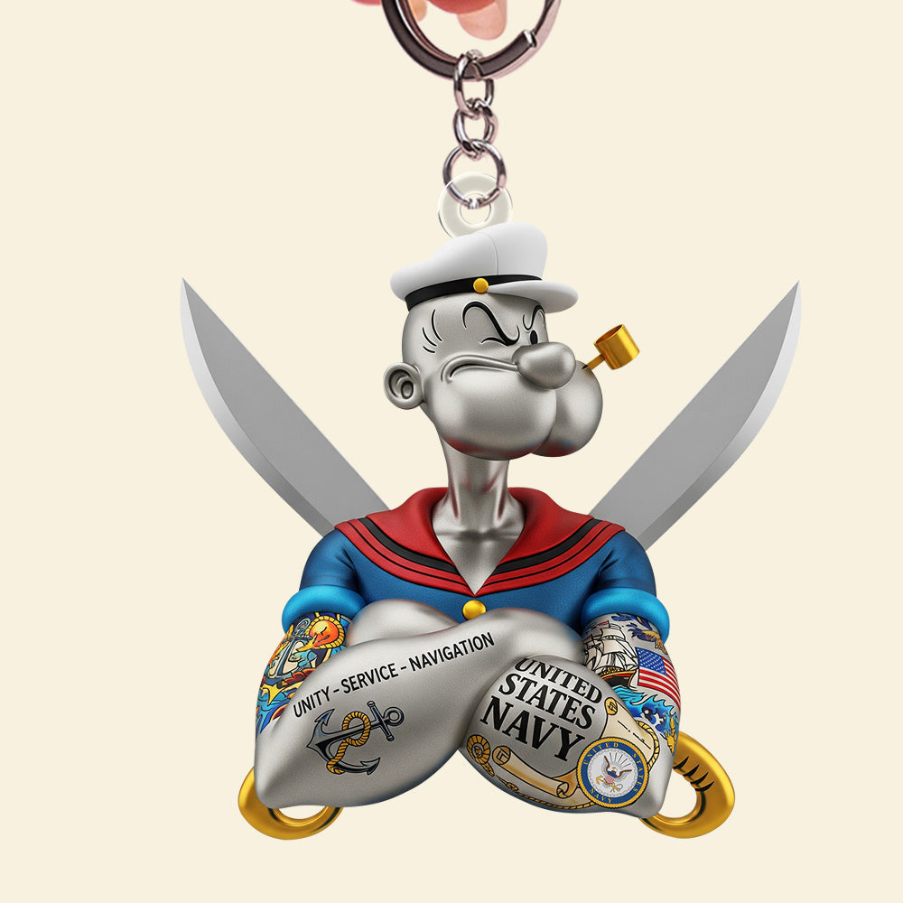 Holiday Heroes Keychain – Personalized Christmas Gifts For Proud Veterans 02natn180625-Homacus