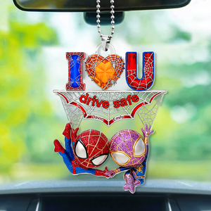 Wall-Crawler Couple Car Ornament - Personalized Gifts For Couple 06tgpu110625-Homacus