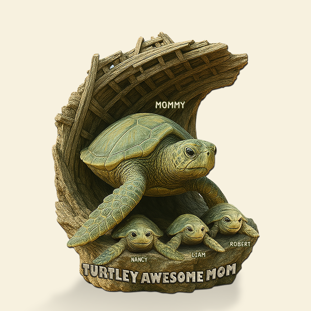 Personalized Gifts For Mom Acrylic Plaque, Turtley Awesome Mother 03tgpu050425-Homacus