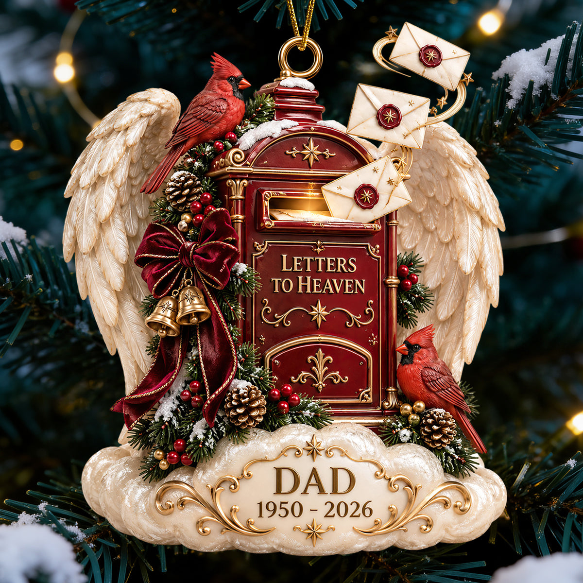 Heaven Christmas Ornament - Personalized Gifts For Christmas 04todt101026-Homacus