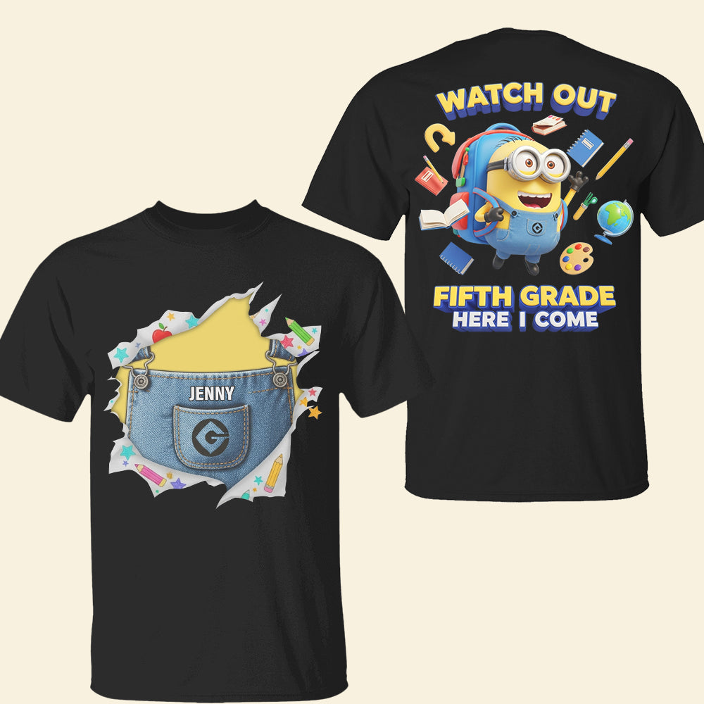 Cute Cartoon Shirt Personalized Back To School Gifts For Kids 01tgtn310725-Homacus