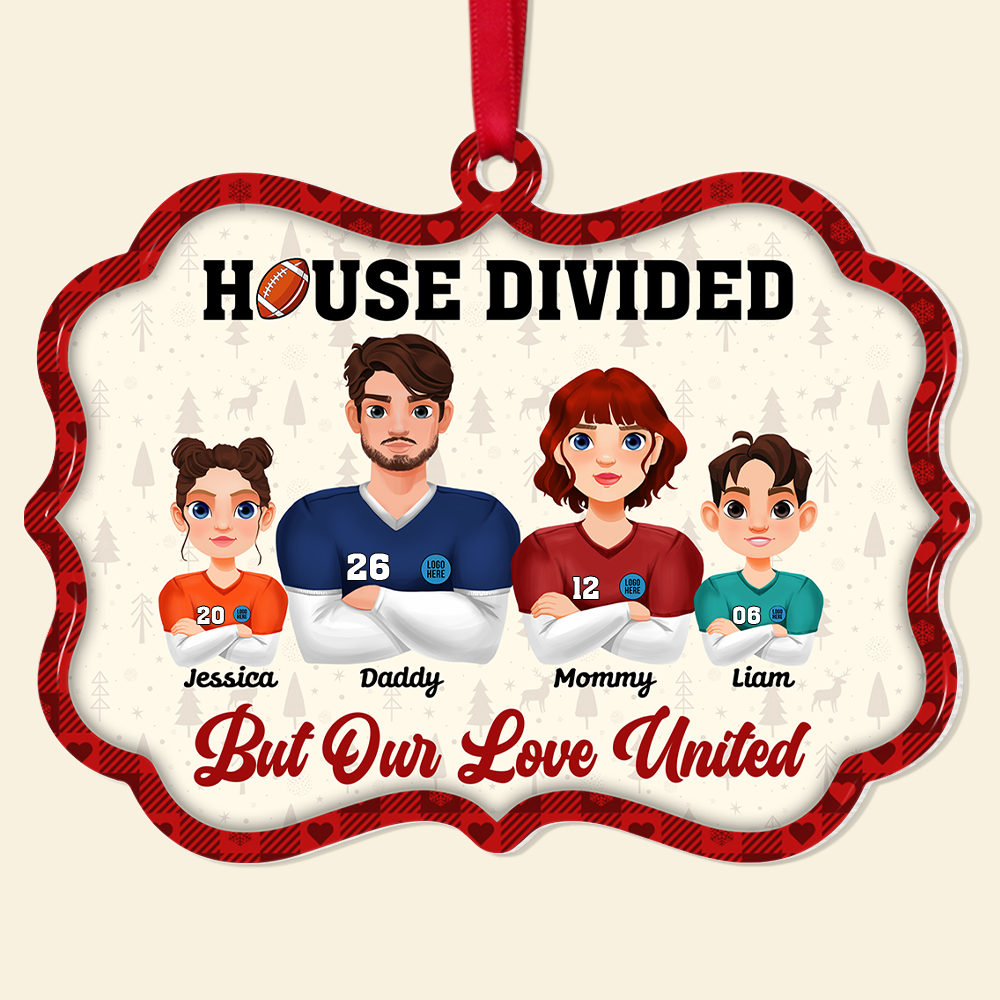 Personalized Christmas Gifts For Football Family Ornament 04hupu151024hg-Homacus