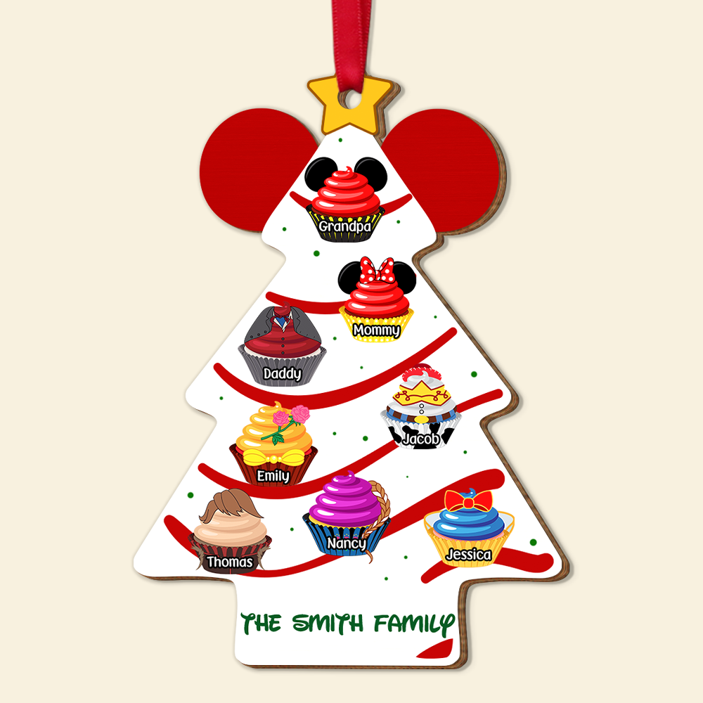 Personalized Gifts For Family Cupcakes Christmas Ornament 01OHPU061124-Homacus