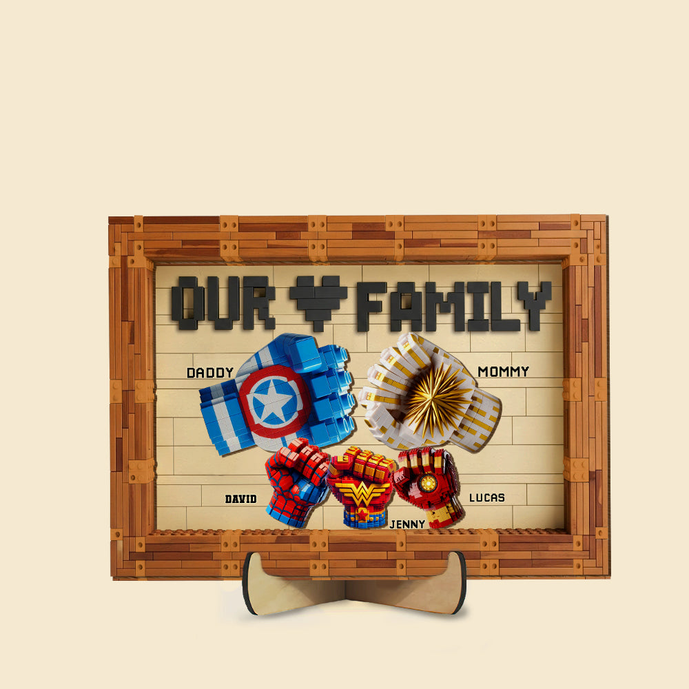 Fist Bump Personalized Gifts For Family Wood Sign 03ohtn140725-Homacus