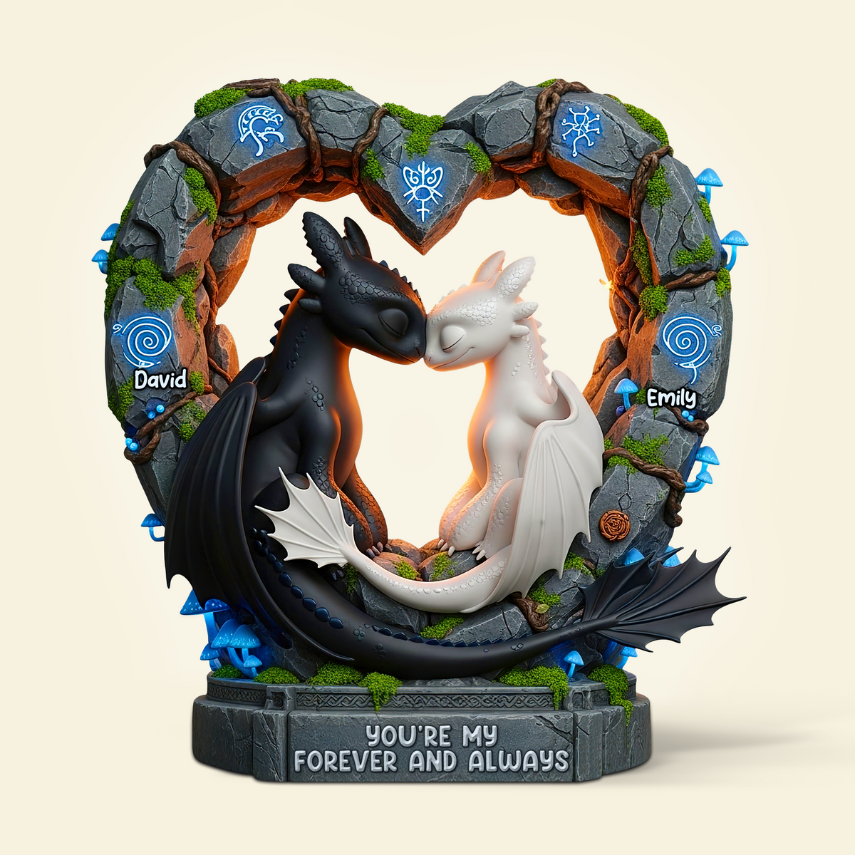 Forever & Always Couple Acrylic Plaque - Personalized Gifts For Couple 05TOPU080725-Homacus