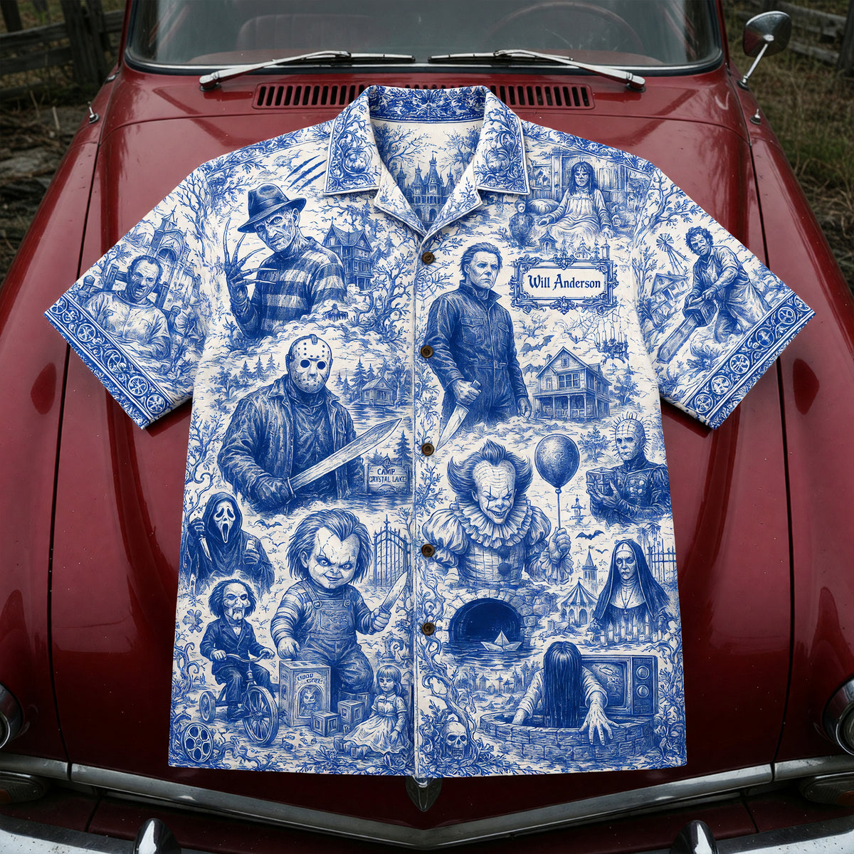 Retro Horror Hawaiian Shirt Personalized Gifts For Horror Lovers 01HUQN220626
