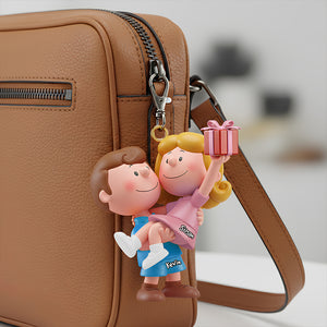 Forever Love Keychain Personalized Gifts For Couple 01OHDT041225-Homacus