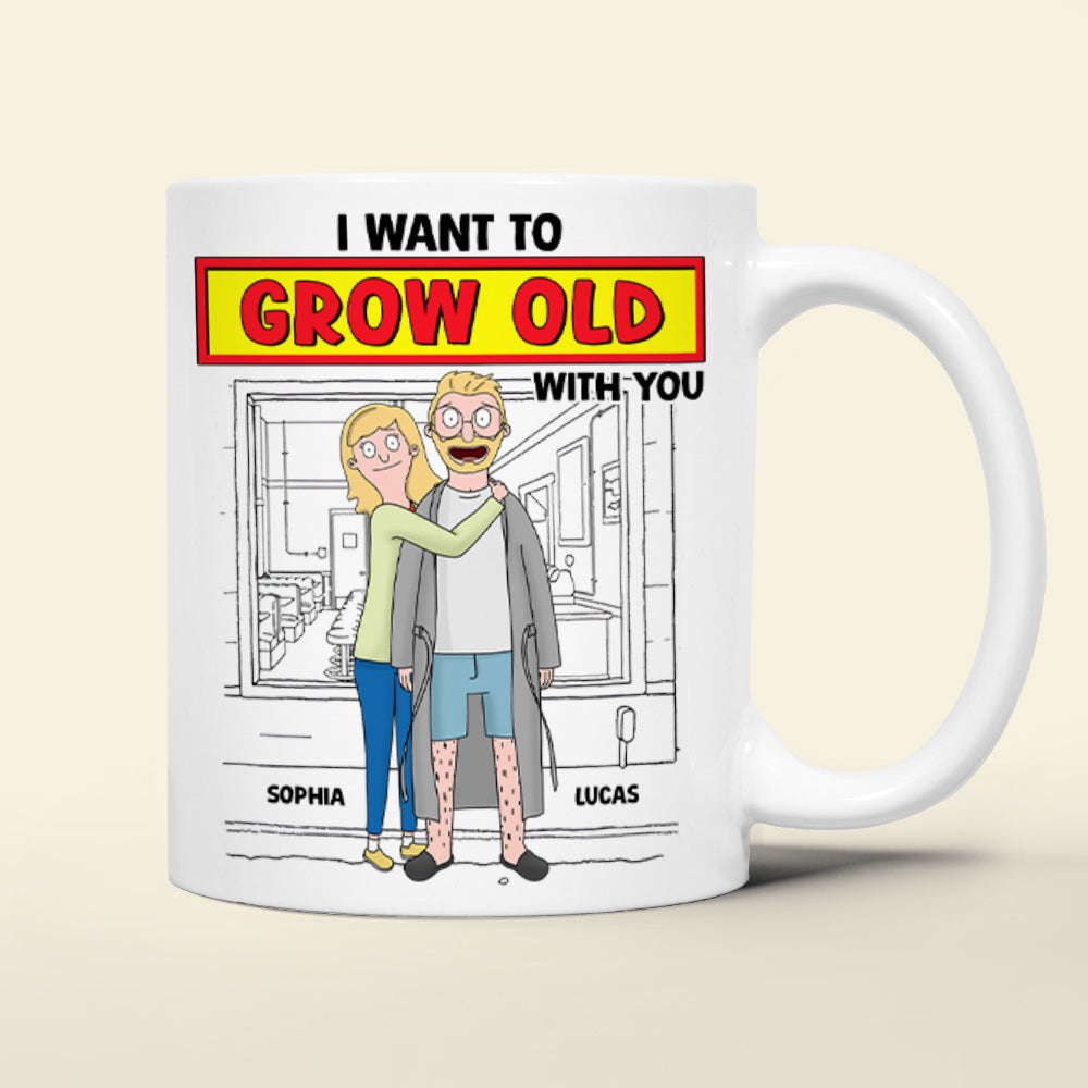 Personalized Gifts For Couple Coffee Mug 04xqtn271224hg I Want To Grow Old With You-Homacus