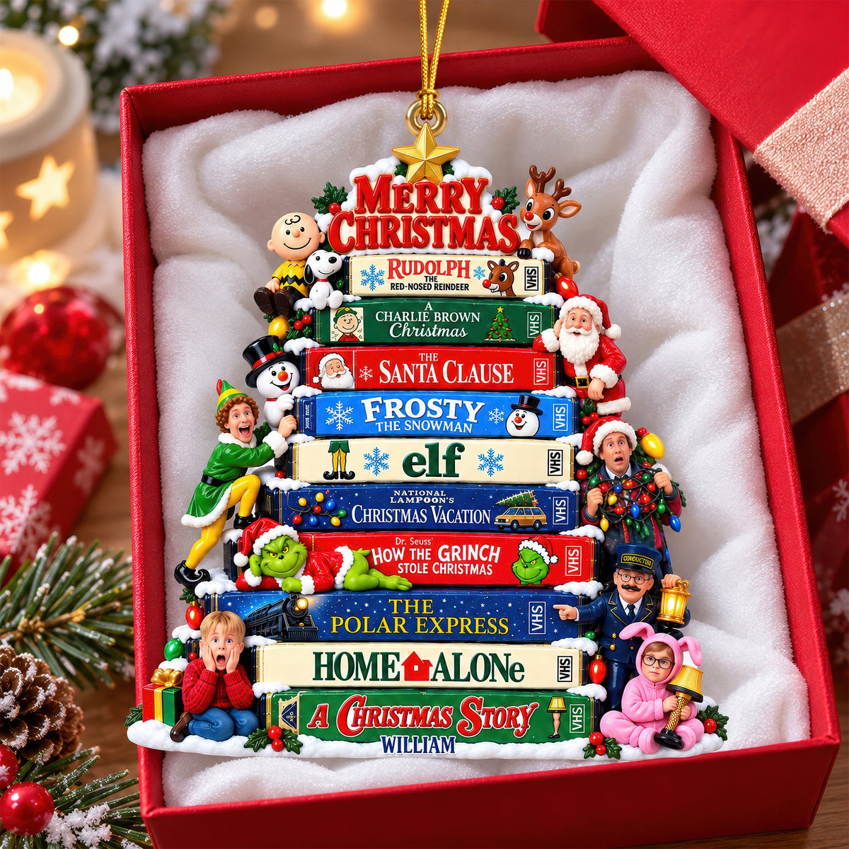 Christmas Classics Collection Acrylic Ornament - Personalized Christmas Gifts 03tyqn160926