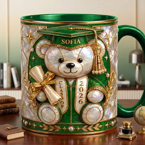Lovely Bear - Celebrate Graduation Accent Mug - Personalized Gifts For Graduates 04tytn080526-Homacus