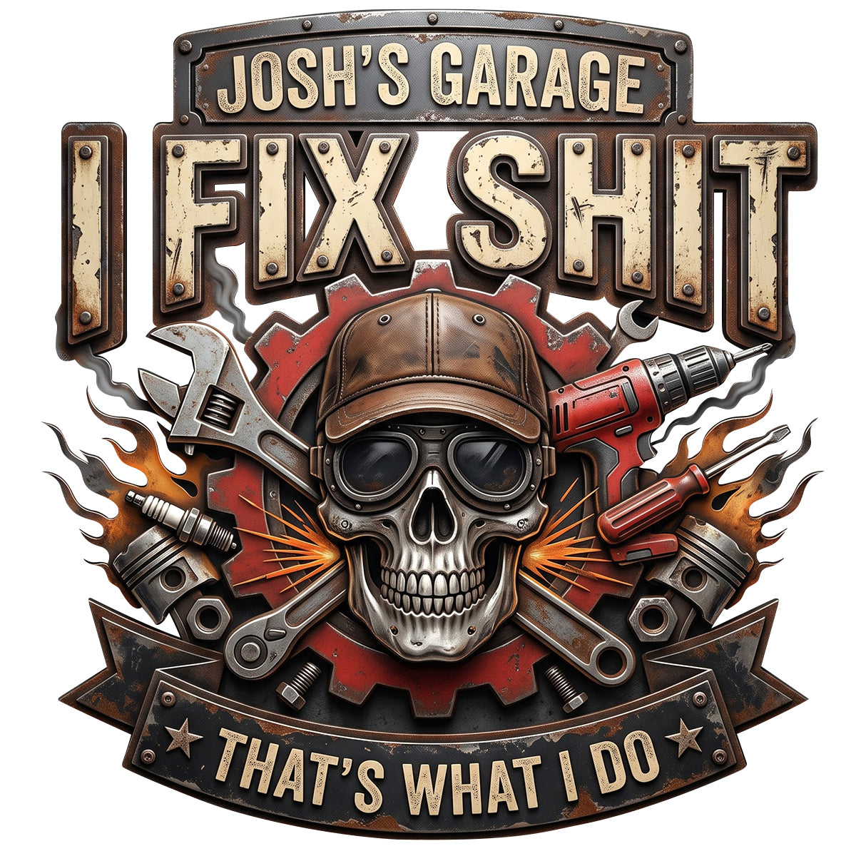 Deadly Mechanic Metal Sign - Personalized Gifts For Mechanic 05pgtn300726