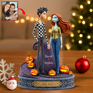 Spooky Couple Acrylic Plaque - Custom Photo Halloween Gifts For Couple 04naqn180825-Homacus