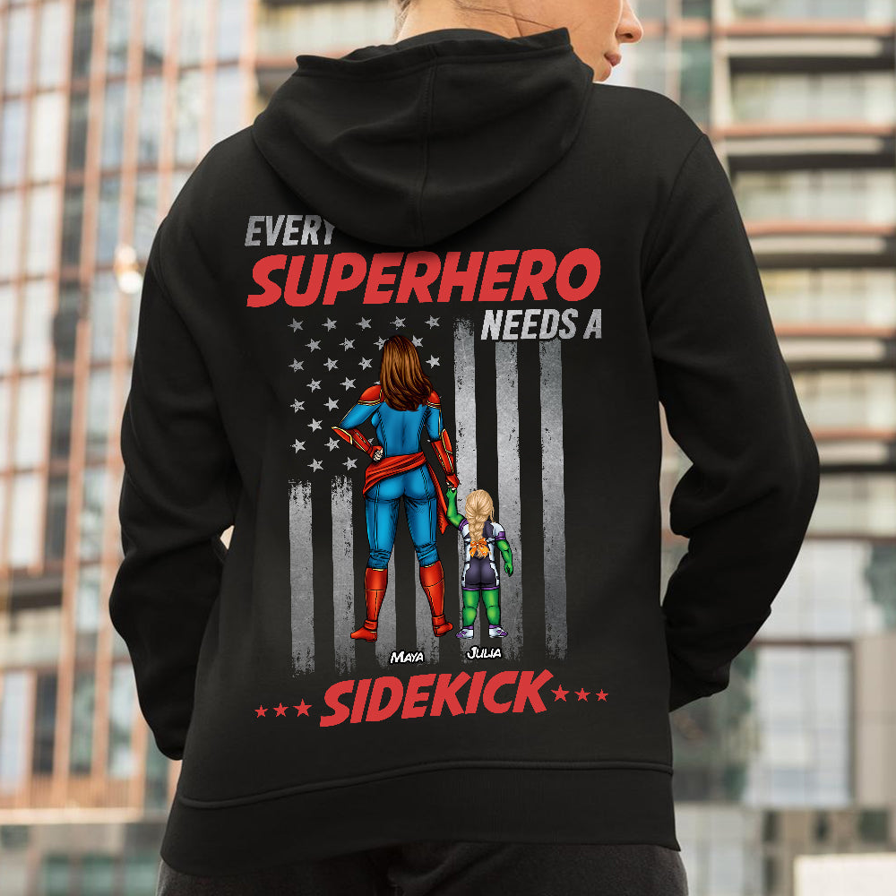 Personalized Gifts For Mom Shirt Every Superhero Needs Sidekicks 04QHHN180124PA-Homacus