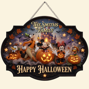 Happy Halloween Acrylic Sign - Personalized Halloween Gifts For Family 03natn060826