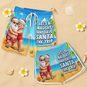 Naughty Couple Beach Shorts - Personalized Gifts For Couple 01ohqn110725-Homacus