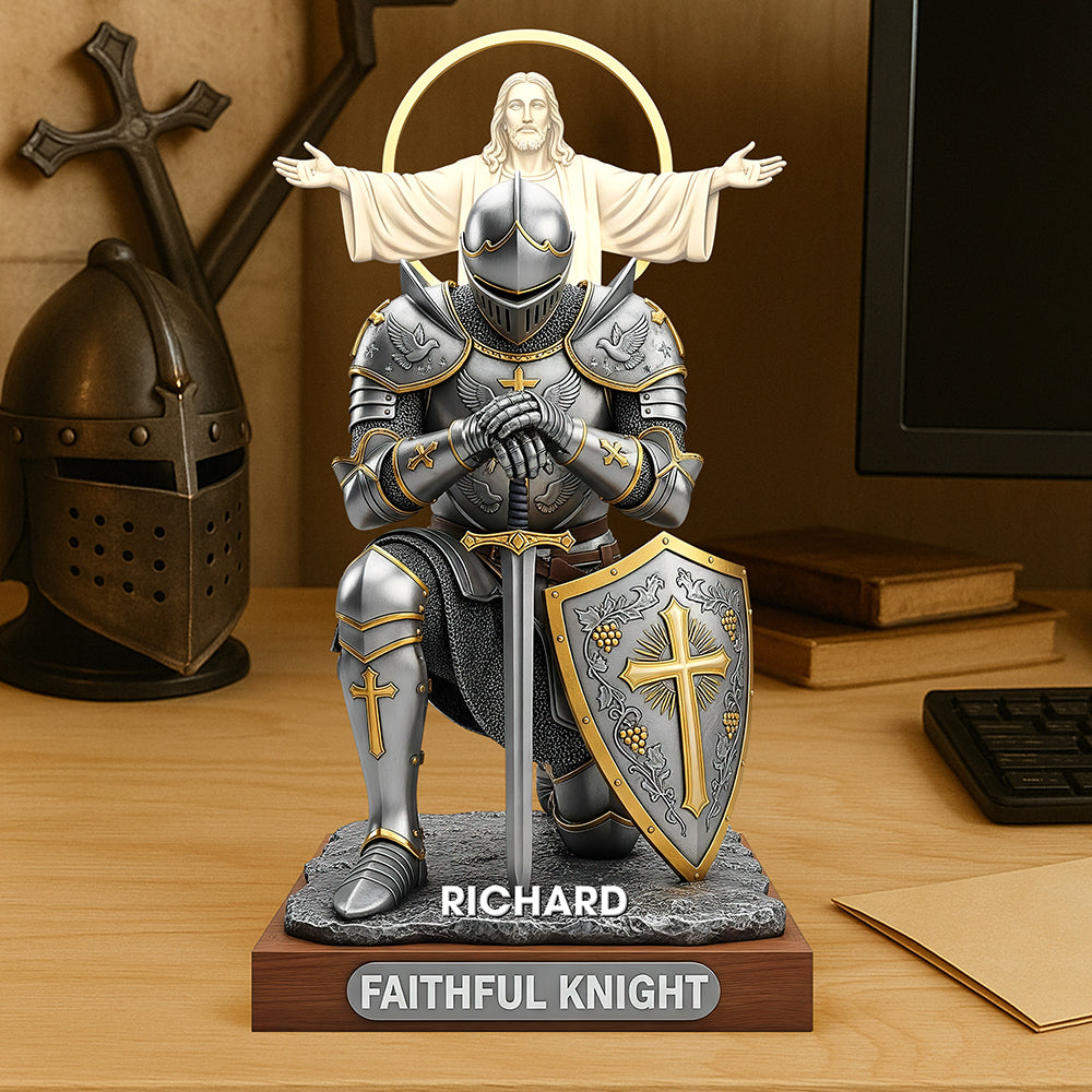 Christian Faithful Knight Acrylic Plaque – Personalized Christmas Gifts for Christian 04huqn290725-Homacus