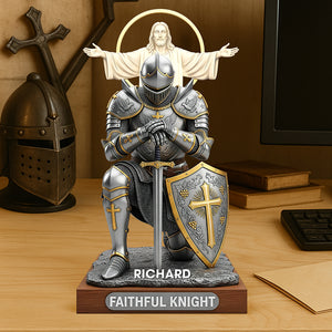 Christian Faithful Knight Acrylic Plaque – Personalized Christmas Gifts for Christian 04huqn290725-Homacus