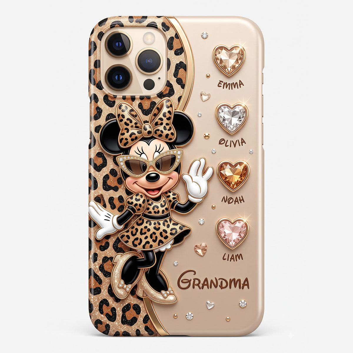 Leopard Fancy Nana Phone Case - Personalized Gifts For Grandma 03nadt040926