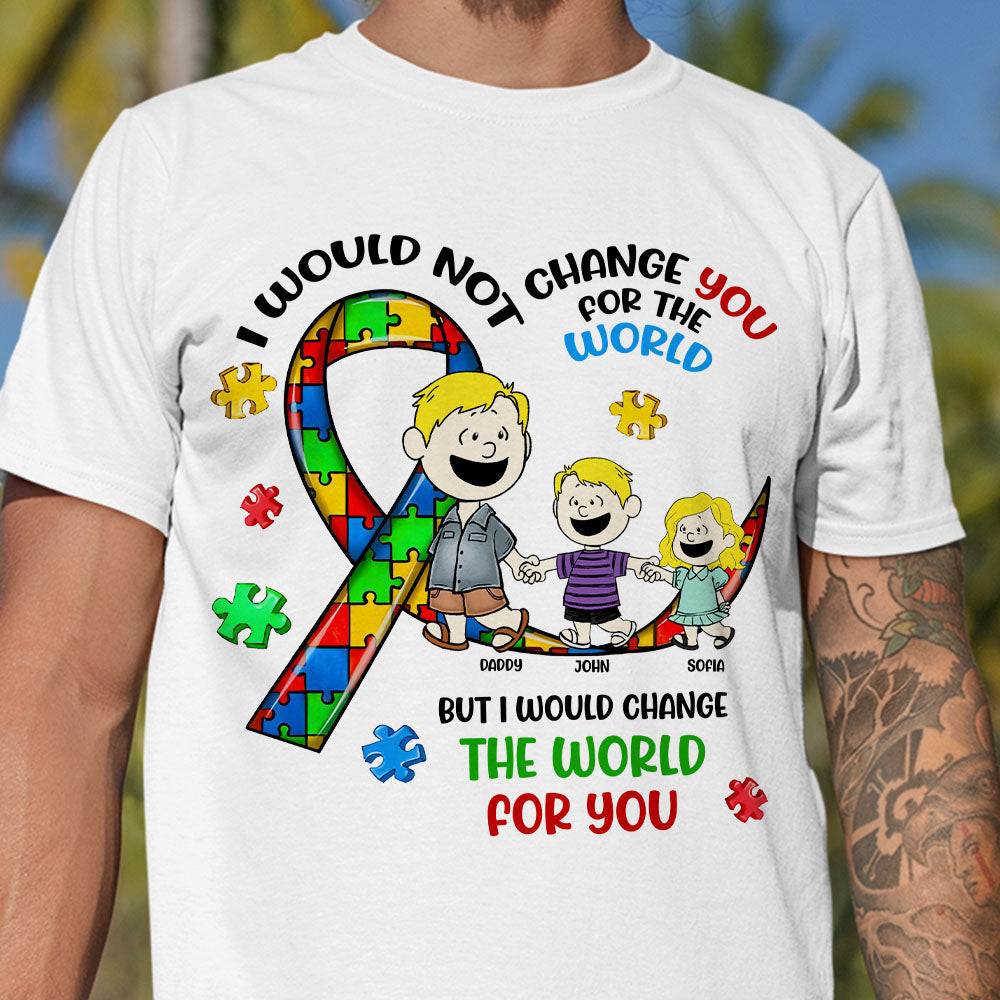 Personalized Gifts For Autism Kids Shirt Cartoon Kid 03TOMH190225HH-Homacus