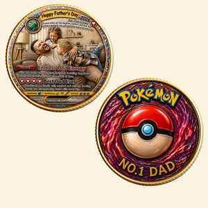 Endless Dad Energy Metal Coin Custom Photo Gifts For Dad 02TOTN250426-Homacus