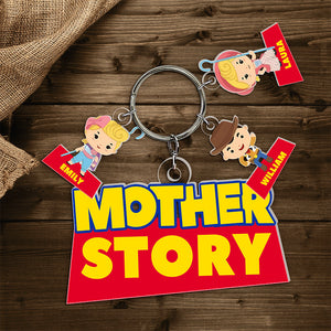 Mom Story Keychain - Personalized Christmas Gifts For Mom 01kaqn260225-Homacus