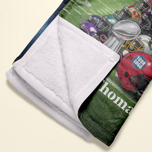 Touchdown Season Blanket Personalized Gifts For Fans 06HUDT071025-Homacus