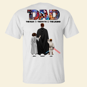 The Galaxy Dad Shirt - Personalized Gifts For Dad 01HUPU270525HHHG-Homacus
