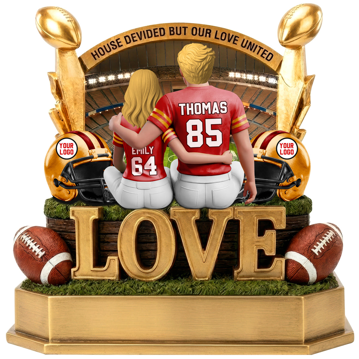 Eternal Affection Acrylic Plaque - Personalized Gifts For Sporty Couples 05ohqn200626
