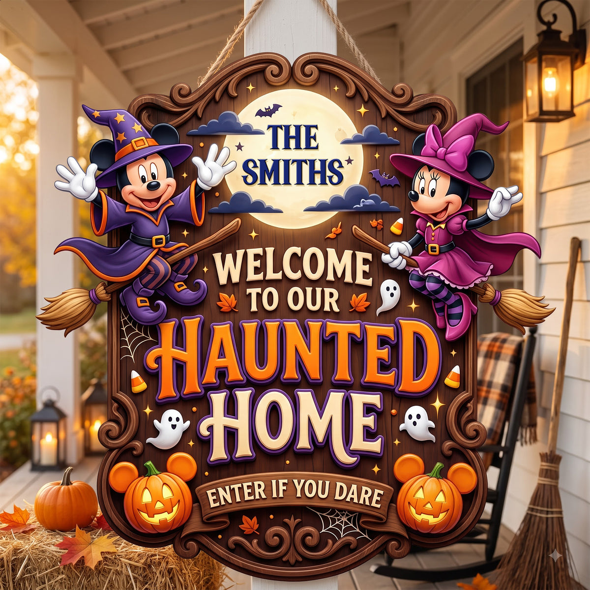 Enter If You Dare Acrylic Sign - Personalized Spooky Gifts For Family 01toqn310726-Homacus