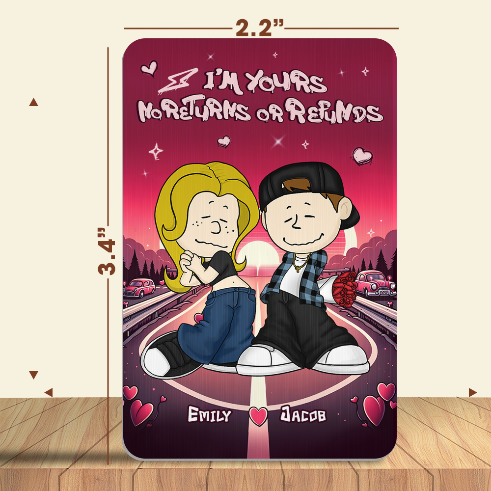 Personalized Gifts For Couple Wallet Card No Returns or Refunds 01xqpu070125hg-Homacus