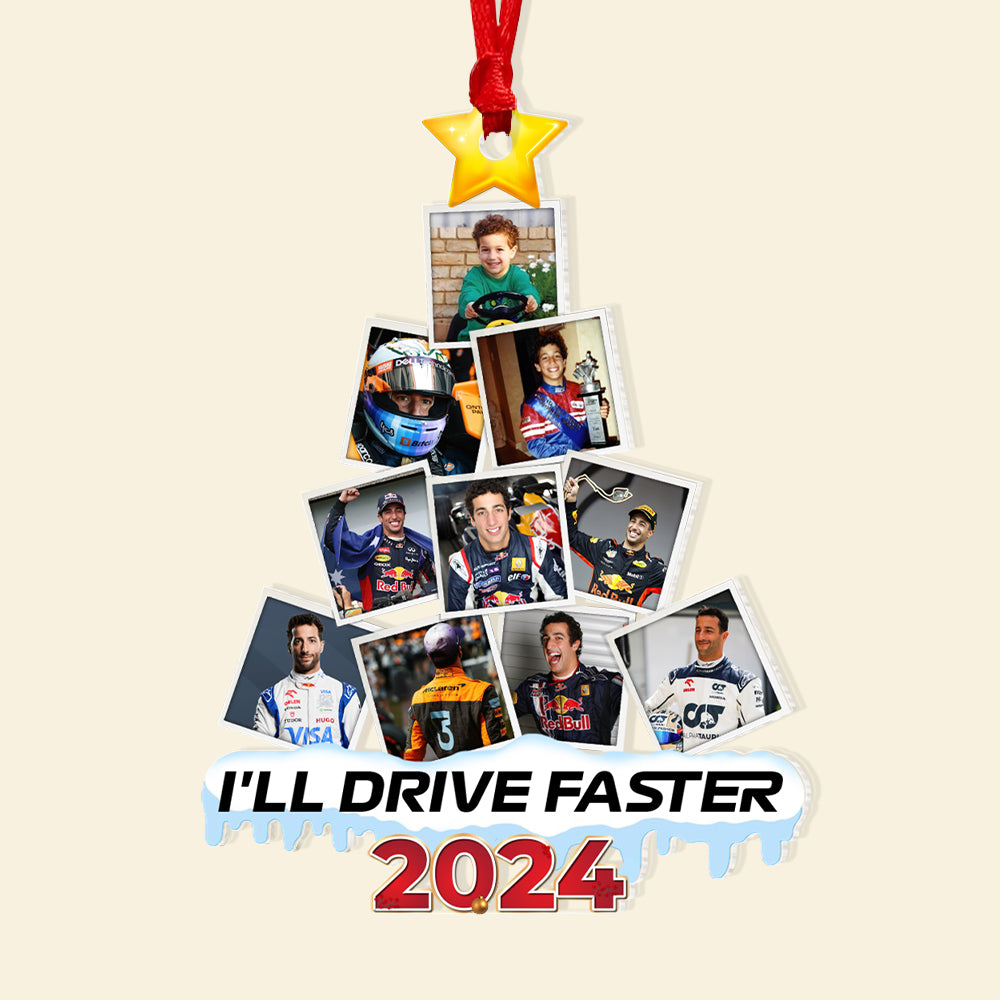 Custom Photo Gifts For Racing Fans Christmas Ornament 07hupu140824 ct141124-Homacus