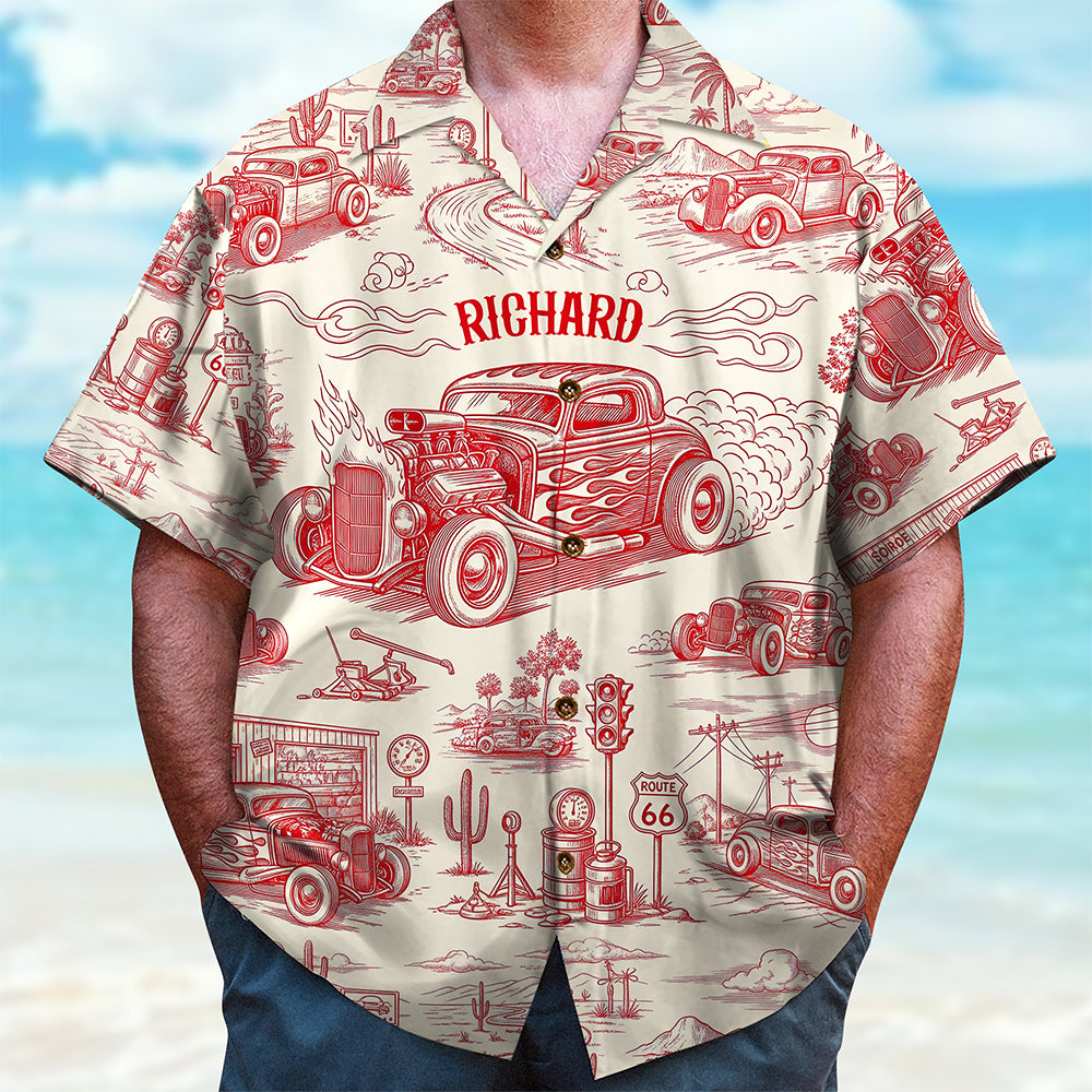 Vintage Car Hawaiian Shirt – Personalized Gifts for Car Lovers 02ohqn120625-Homacus