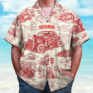 Vintage Car Hawaiian Shirt – Personalized Gifts for Car Lovers 02ohqn120625-Homacus