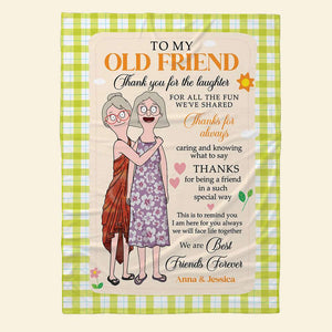 Personalized Gifts For Friend Blanket Best Friends Forever 02ACDT200325HG-Homacus
