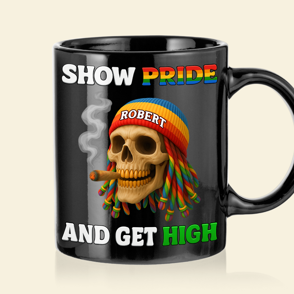 Show Pride And Get High Mug - Personalized Gifts For LGBT Smokers 02topu050625-Homacus