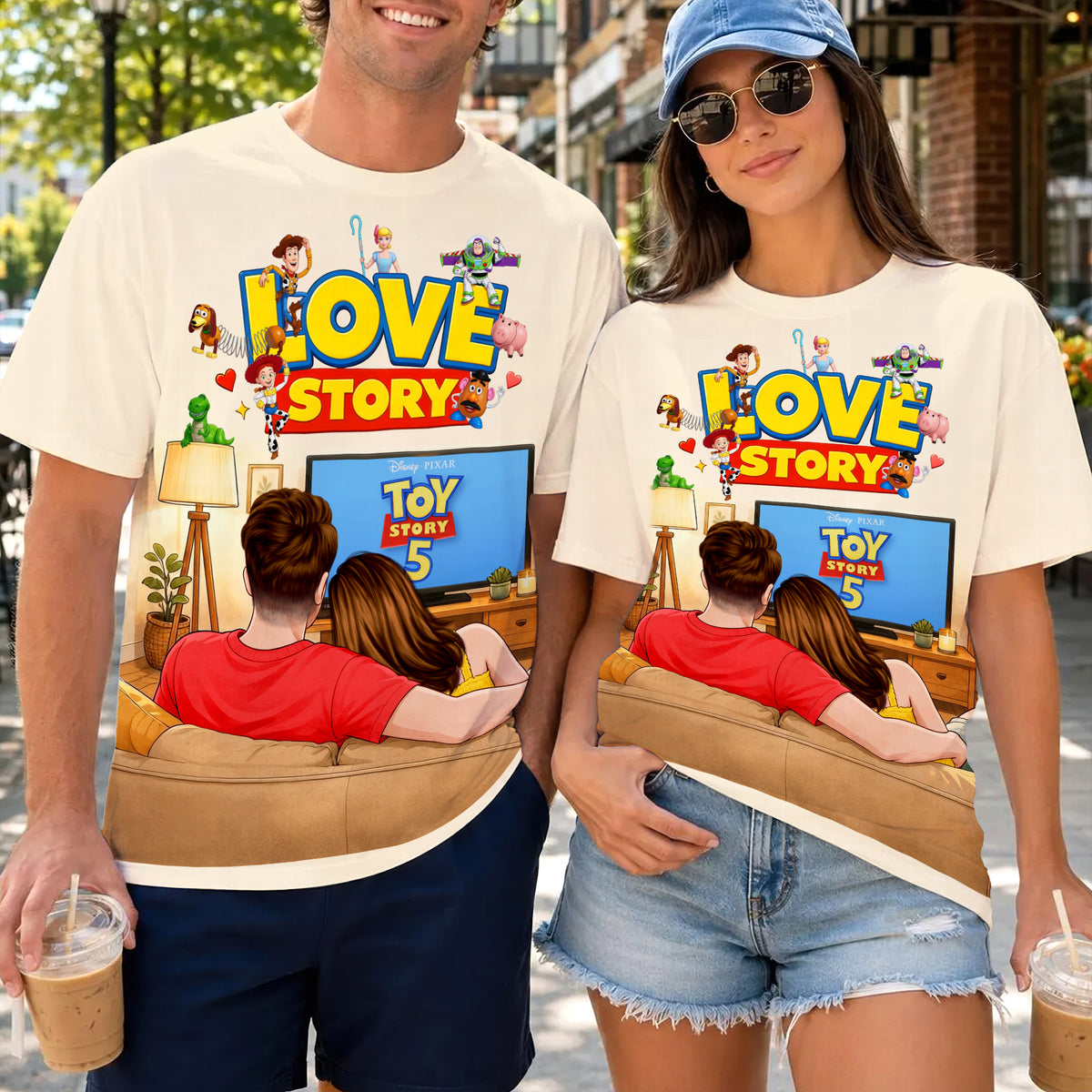 Couple Watching Shirt - Personalized Gifts For Couple 03naqn250626-Homacus