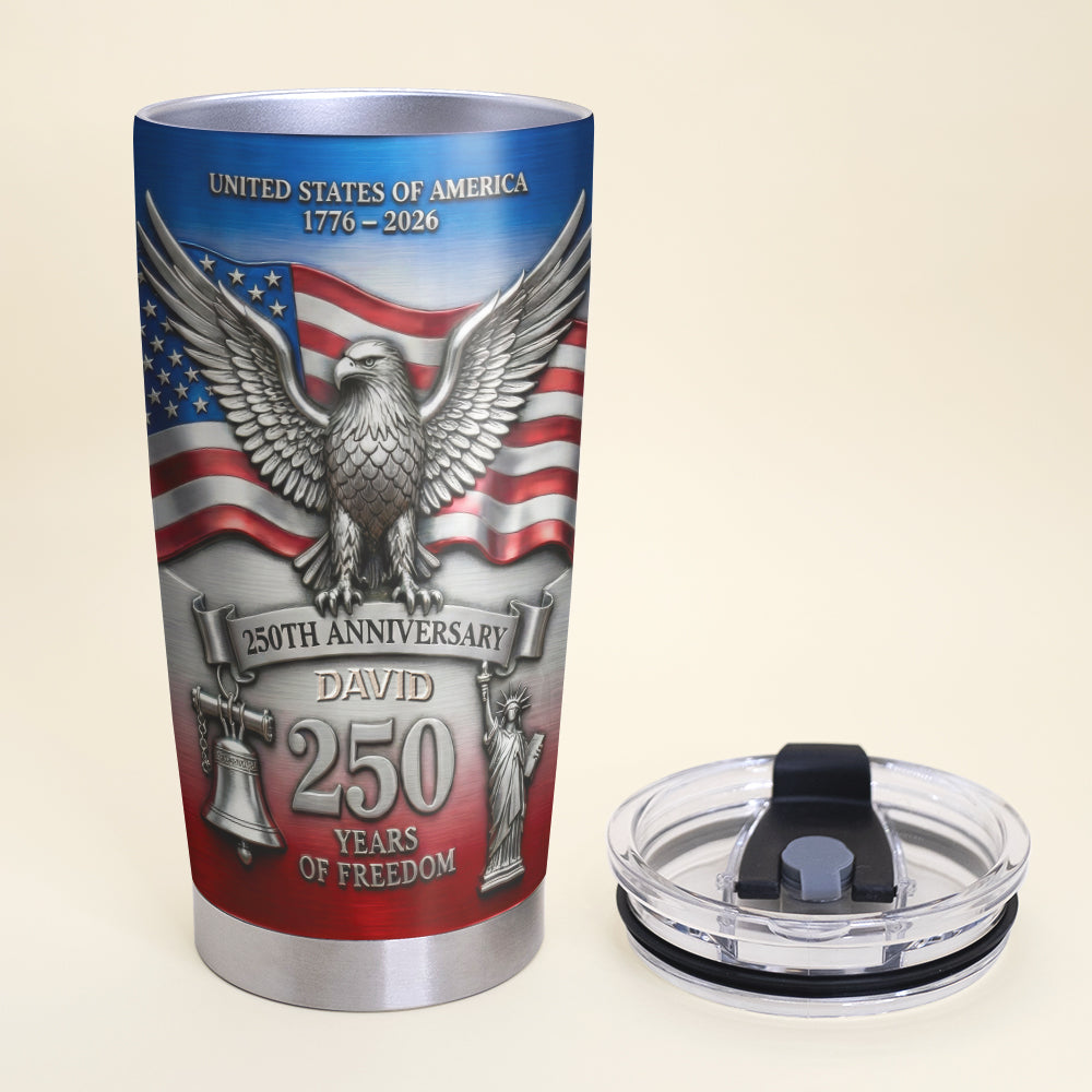 Proud Anniversary Tumbler - Personalized Gift For Patriot 02QHQN120226-Homacus