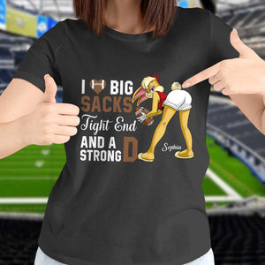 Custom Team Logo Gifts For Football Fan Shirt 08hudt130223 American Football Girl and Bunny-Homacus