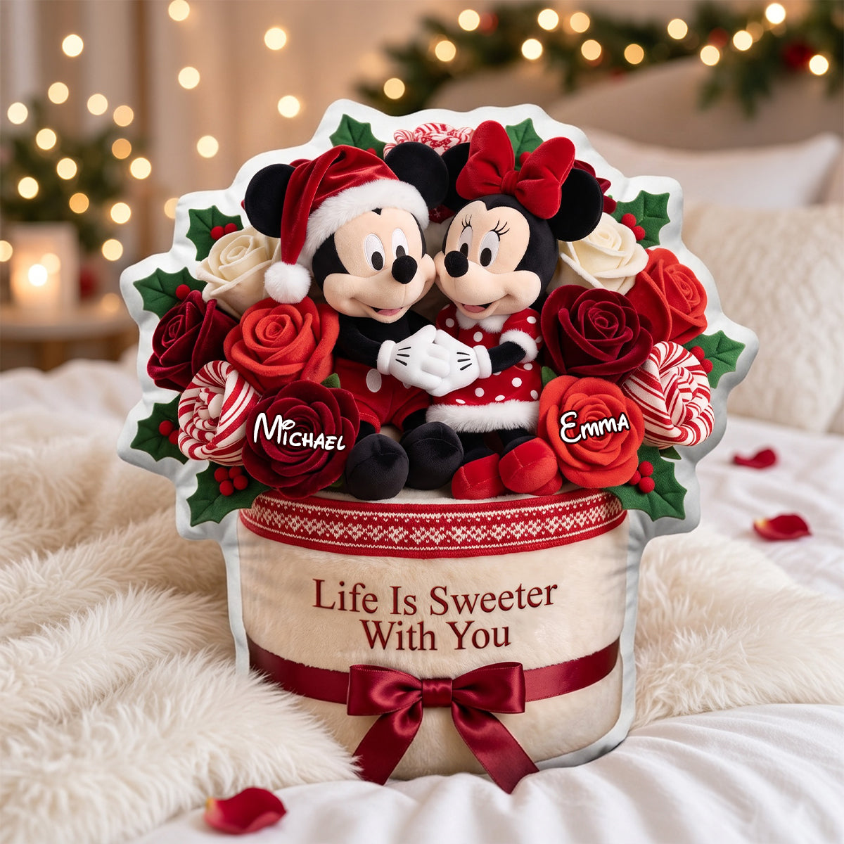 Sweet Couple Christmas Pillow - Personalized Gifts For Couple 03ttdh201026-Homacus