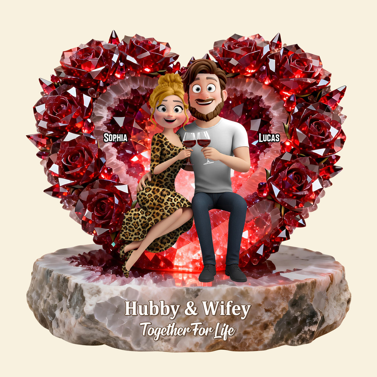 Together For Life Acrylic Plaque - Personalized Gifts For Couples 01natn231225-Homacus