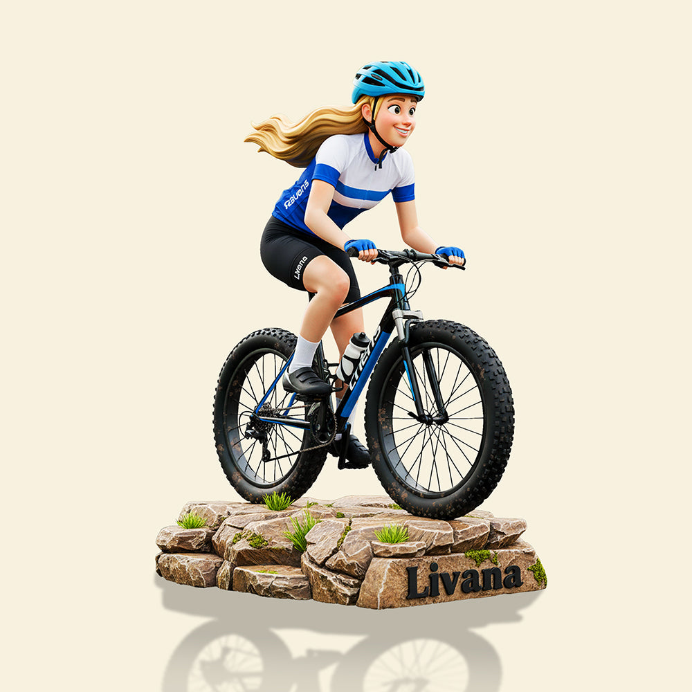 Teenager Riding Bicycle Plaque - Custom Photo Gifts For Bicycle Lovers 02pata290825-Homacus