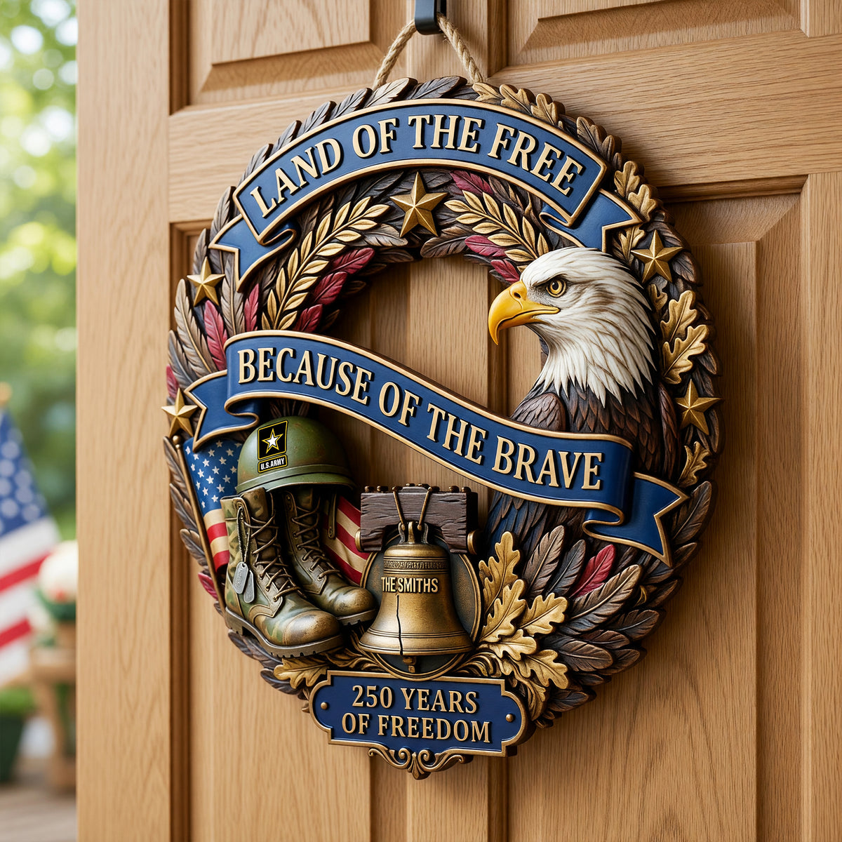 Land Of The Free - Celebrate America 250th Anniversary Acrylic Sign - Personalized Gifts For Veterans 04pgqn200626