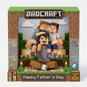 Pixel Dad Acrylic Plaque - Personalized Custom Photo Gift For Dad 02NATN160426-Homacus