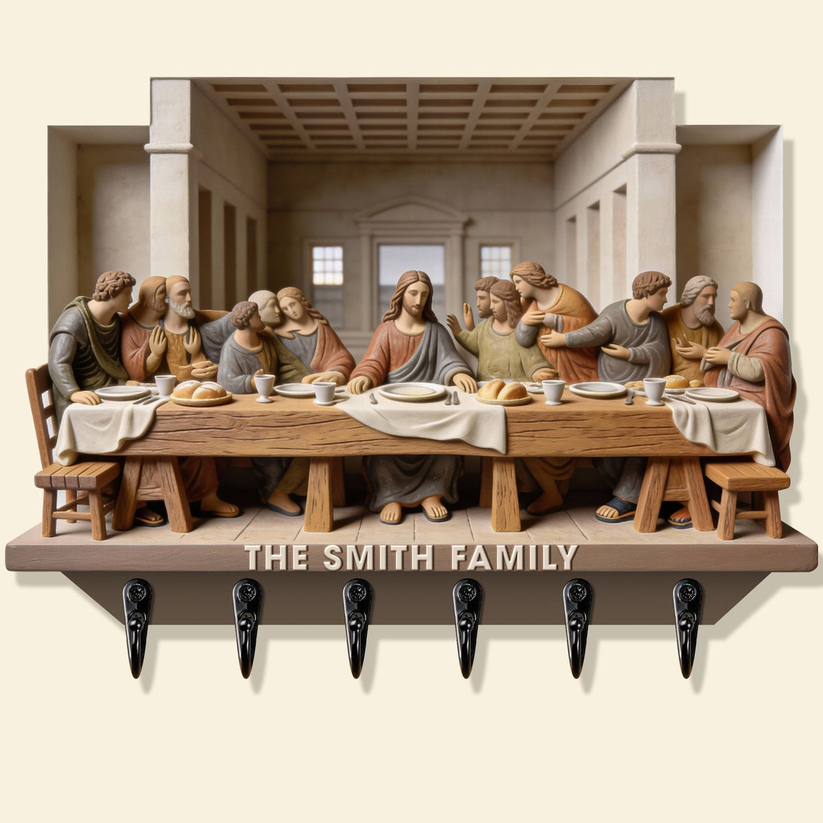 The Last Supper Acrylic Key Hanger - Personalized Gifts For Christians 04HYQN060126-Homacus